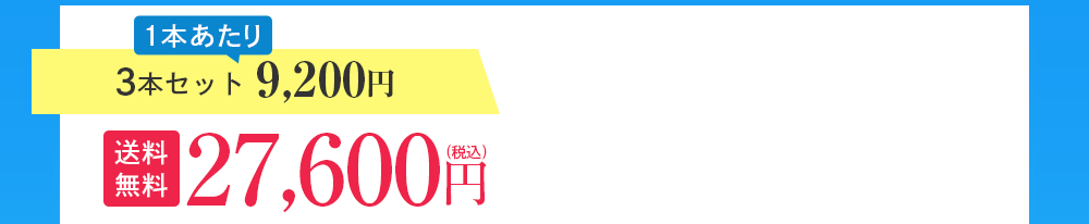 3本セット 9,200円