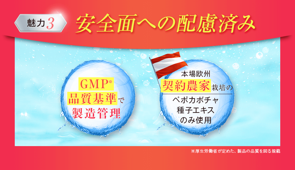 安全面への配慮済み