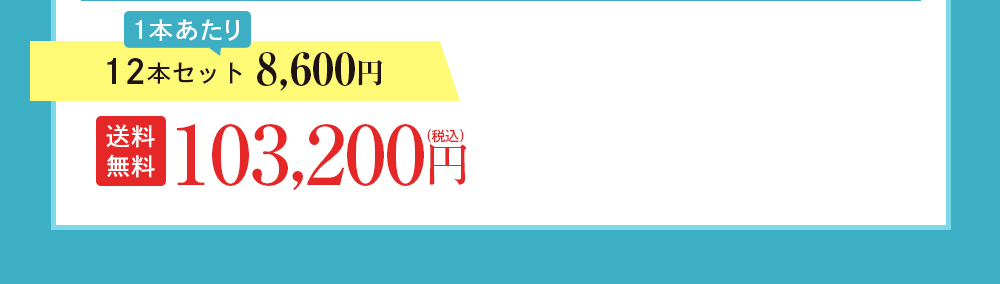 12本セット 8,600円