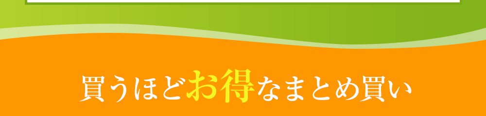 買うほどお得なまとめ買い