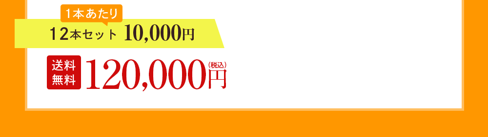 12本セット 1本あたり10,000円