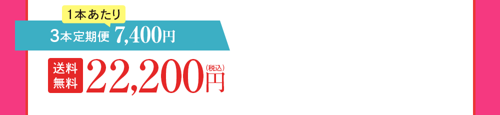 3本定期便 7,400円OFF