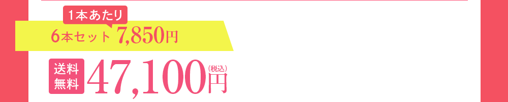 6本セット 7,850円