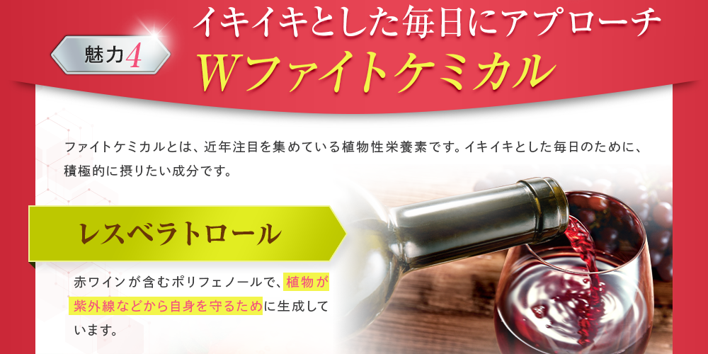 サビない毎日にアプローチWファイトケミカル