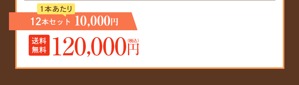 12本セット 10,000円