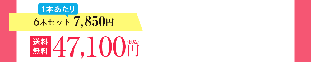 6本セット 7,850円